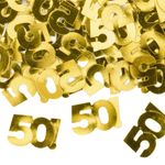 Konfetti Tal 50 Guld Metallic