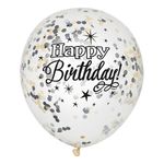 Konfettiballoner Glitter Happy Birthday