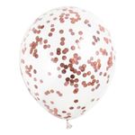 Konfettiballoner Roséguld