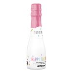 Konfettikanon Flaske Happy Birthday Lyserød