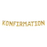 Ballongguirlande Konfirmation Guld