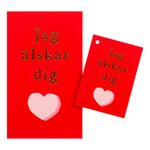 Kortti Kirjekuorella Jag Älskar Dig