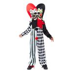 Uhyggeligt Two-Face Gøgler Børnekostume