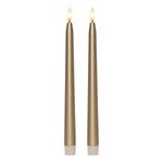 LED Antiklys Metallic Guld