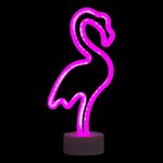 LED-Lampe Flamingo med Neoneffekt