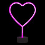 LED-Lampe Hjerte med Neoneffekt