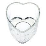 Lysestage Hjerteformet Transparent