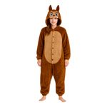 Lulu Monster Brun Onesie Dame Kostume