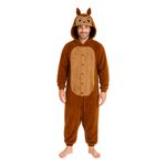 Lulu Monster Brun Onesie Herre Kostume