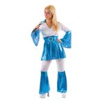 Mama Mia Blå/Hvid Kostume