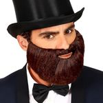 Maskulint mørkebrunt skæg