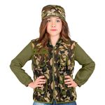 Militærvest med camouflage til børn