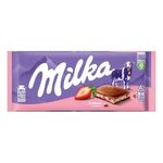 Milka Mælkechokoladebar Jordbær