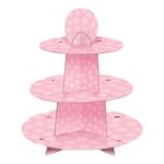 Muffinsstativ Baby Shower Lyserød