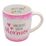 Krus Världens Bästa Mormor Lyserød