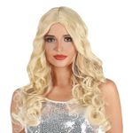Naturlige Lokker Blond Lang Paryk
