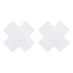 Nipple Covers Kors Hvid Glitter