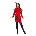 Mariehøne Kjole Fleece Kostume