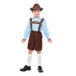 Oktoberfest Blå Børnekostume