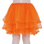 Orange Volangnederdel til Børn