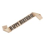 Ordensbånd Happy Birthday Guld