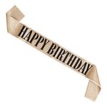 Ordensbånd Happy Birthday Gull