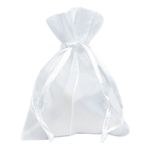 Organza poser Hvid