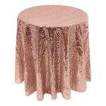Pailletdug Rund Roséguld