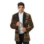 Paljetblazer Herre Bronze