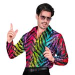 Pailletskjorte Herre Rainbow Tiger