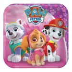 Paptallerkener Paw Patrol Kvadratiske Lyserøde