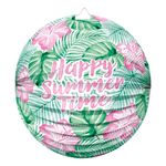 Papirlanterne Rund Happy Summer Time