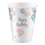 Pahvimukit Happy Birthday Pastelli