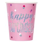 Papkrus Happy Birthday Lyserød Skimmer