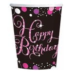 Papkrus Happy Birthday Lyserød Sparkling