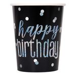 Papkrus Happy Birthday Sort Glimmer