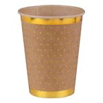 Papkrus Prikkede Brun/Guld