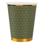 Papkrus Prikkede Grøn/Guld