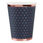 Papkrus Prikkede Navy/Rosaguld