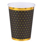 Papkrus Prikkede Sort/Guld