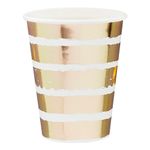 Papkrus Stribede Guld Metallic
