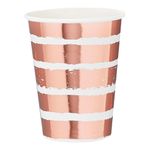 Randalliset Rosékulta Metallic -pahvimukit