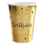 Papkrus Sparkling Happy Birthday Guld