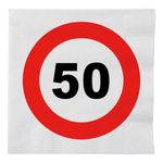 Papirservietter Trafikskilt 50
