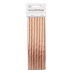 Papsugerør Roséguld Metallic