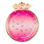 Pahvilautaset Prinsessakruunu Vaaleanpunainen