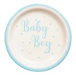 Paptallerkener Baby Boy Lyseblå