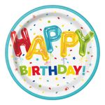 Pahvilautaset Ilmapallot Happy Birthday