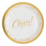 Paptallerkener Cheers Golden Wishes
