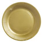 Paptallerkener Guld